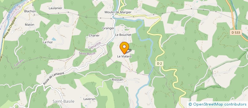 localisation de l'entreprise F.C.M.PASCAL  LAMASTRE