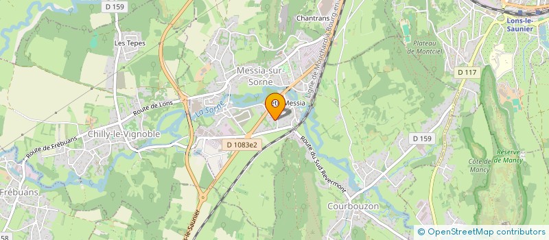 localisation de l'entreprise F.C.  MACORNAY VAL DE SORNE  MACORNAY