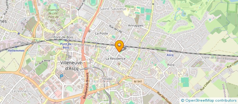 localisation de l'entreprise F C O à VILLENEUVE-D'ASCQ