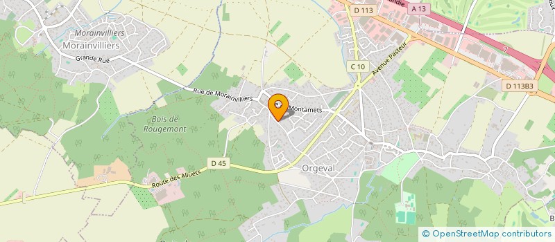 localisation de l'entreprise F.C.P à ORGEVAL