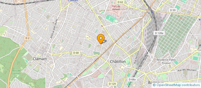 localisation de l'entreprise F.C.P  CHATILLON