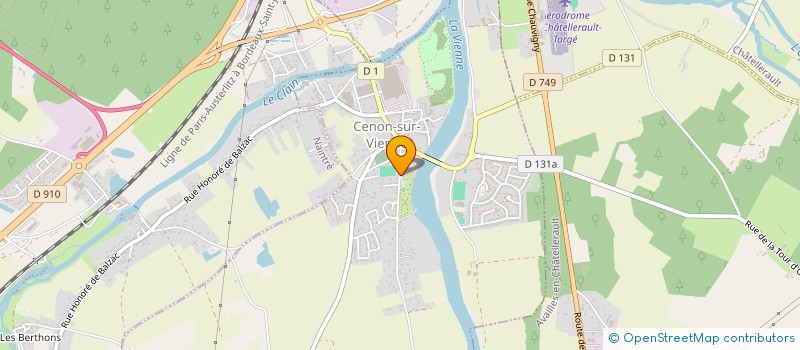 localisation de l'entreprise F.C.P.E. CONSEIL LOCAL GROUPE SCOLAIRE MIXTE MARCEL RIBBE CENON- SUR-VIENNE  CENON-SUR-VIENNE