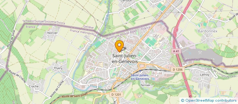 localisation de l'entreprise F.C.P.E. ST JULIEN ECOLES COLLEGES ET LYCEE à SAINT-JULIEN-EN-GENEVOIS