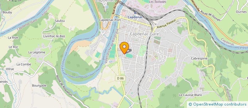 localisation de l'entreprise F.C.P. IMMO  CAPDENAC-GARE
