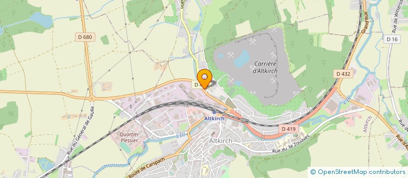 localisation de l'entreprise F & C PIECES AUTOS  ALTKIRCH