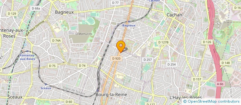 localisation de l'entreprise F.C. PLOMBIERS à BOURG-LA-REINE