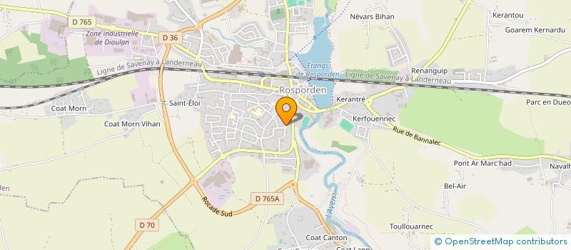 localisation de l'entreprise F.C.ROSPORDEN  ROSPORDEN