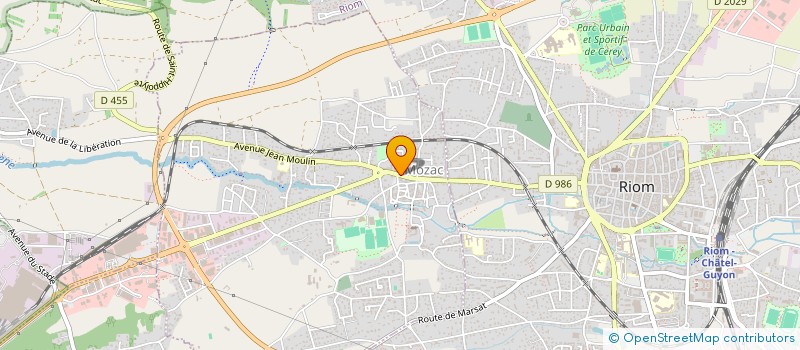 localisation de l'entreprise F.C.S.  MOZAC