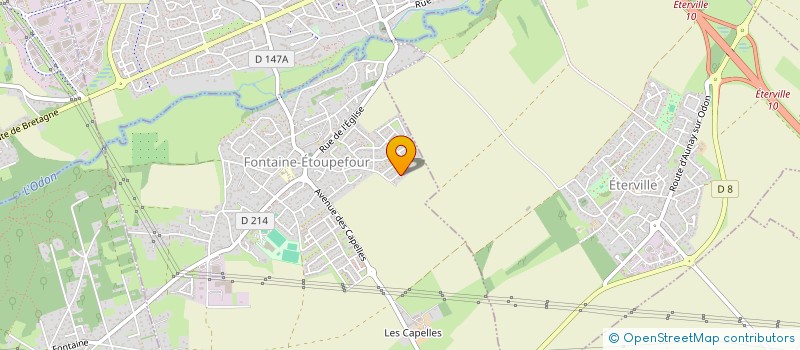 localisation de l'entreprise F.C.S.  FONTAINE-ETOUPEFOUR