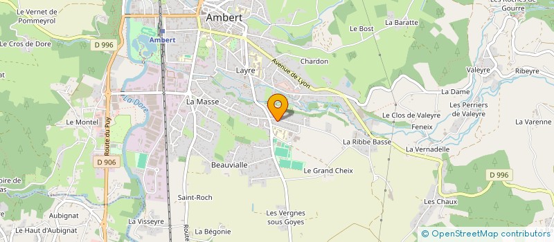 localisation de l'entreprise F.C.S.A  AMBERT