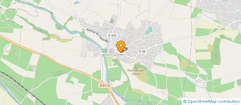 localisation de l'entreprise F.C.T  PENNAUTIER