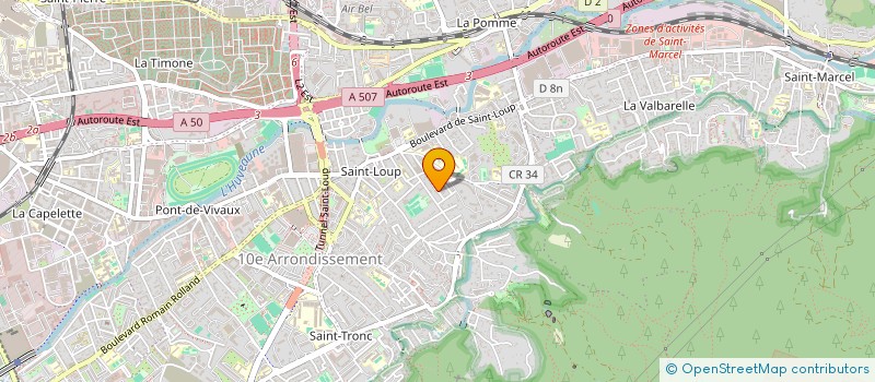 localisation de l'entreprise F.C.T.S.P.  MARSEILLE