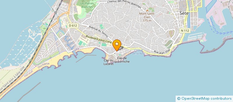 localisation de l'entreprise F. COBOS INGENIERIE SOUS-MARINE à SETE