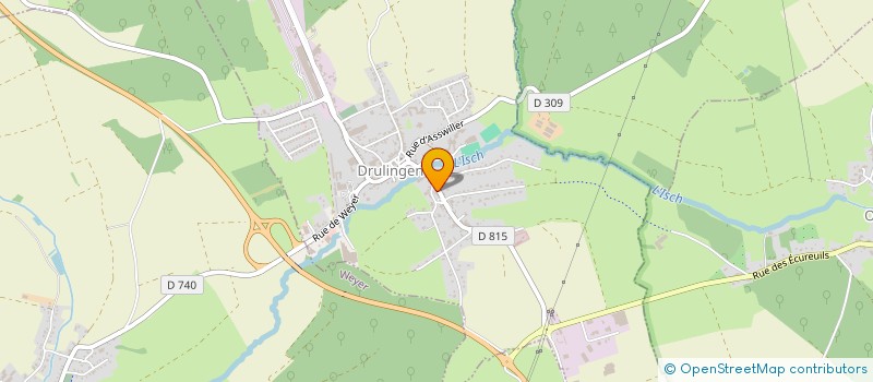 localisation de l'entreprise F COMME FERMETURES à DRULINGEN