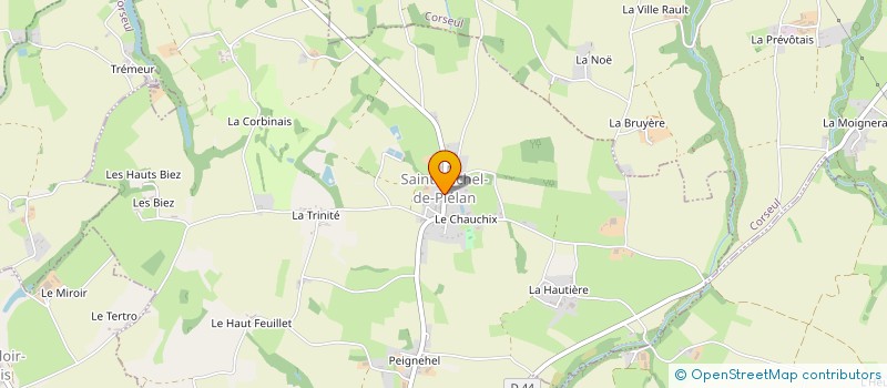 localisation de l'entreprise F.CREVECOEUR  SAINT-MICHEL-DE-PLELAN