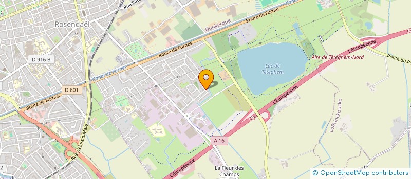 localisation de l'entreprise F D 3.  TETEGHEM-COUDEKERQUE-VILLAGE