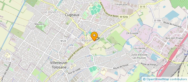 localisation de l'entreprise  F.D  CUGNAUX