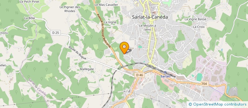 localisation de l'entreprise F.D.A. GREDER à SARLAT-LA-CANEDA