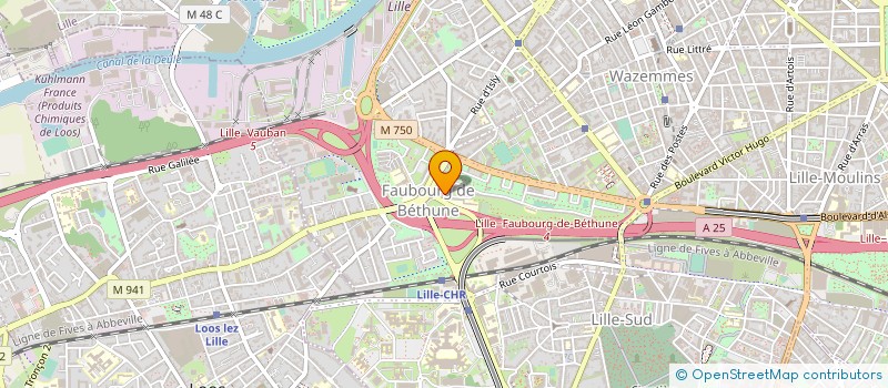 localisation de l'entreprise F.D.B à LILLE
