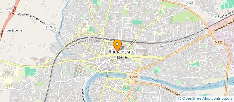 localisation de l'entreprise F D B à ROMANS-SUR-ISERE