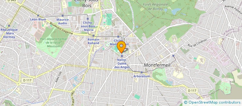 localisation de l'entreprise F D B (FRANCE DEVELOPPEMENT BATIMENT) à MONTFERMEIL