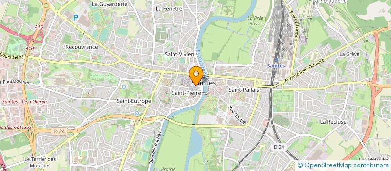 localisation de l'entreprise F.D.C BLUE SCOOTER à SAINTES