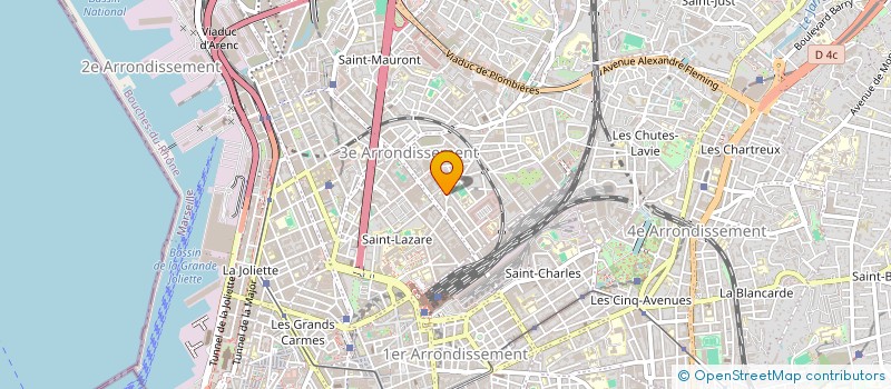 localisation de l'entreprise F.D. CONSTRUCTION à MARSEILLE