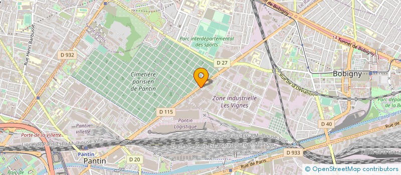 localisation de l'entreprise F.D.D  BOBIGNY