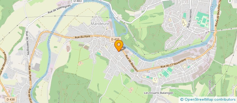 localisation de l'entreprise F.D. FILTEX  MANDEURE