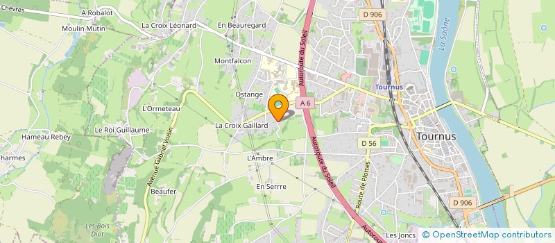 localisation de l'entreprise F D GRANIT à TOURNUS
