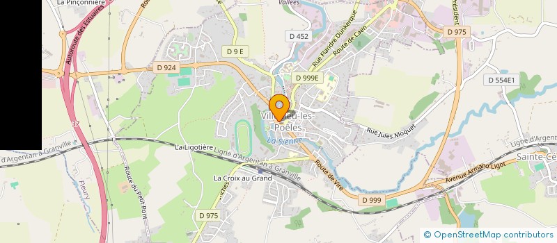 localisation de l'entreprise F.D.H.  VILLEDIEU-LES-POELES-ROUFFIGNY