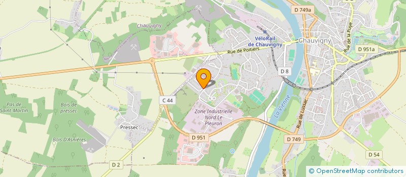 localisation de l'entreprise F.D.I. 4  CHAUVIGNY