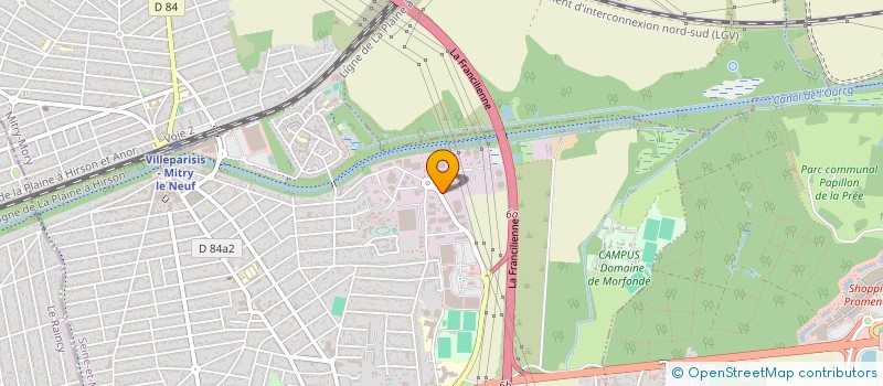 localisation de l'entreprise F D IMMOBILIERE  VILLEPARISIS