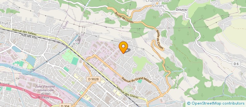 localisation de l'entreprise F.D. INVEST  CLUSES