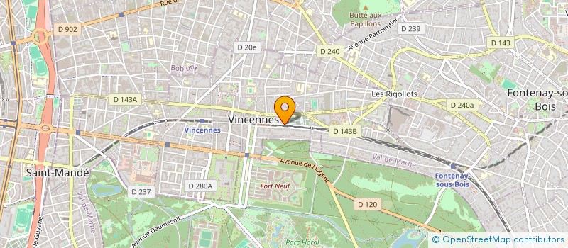localisation de l'entreprise F&D INVESTMENT à VINCENNES