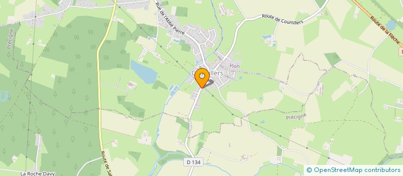 localisation de l'entreprise F.D.J.  COURTILLERS