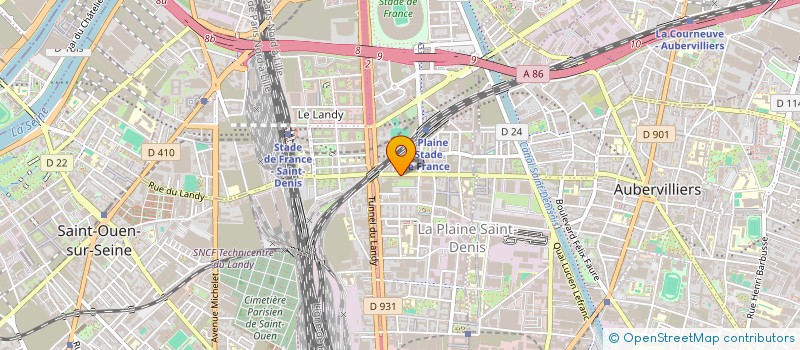 localisation de l'entreprise F.D.K. à SAINT-DENIS