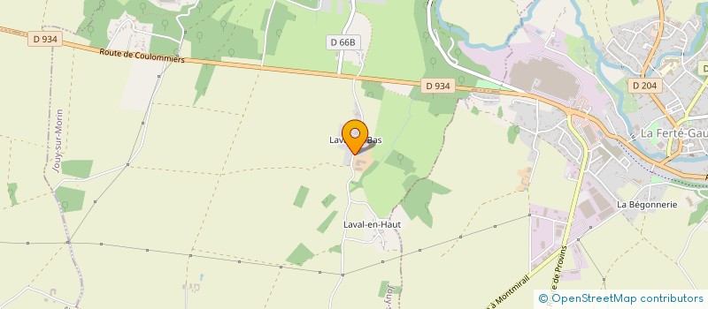 localisation de l'entreprise F.D.L.  JOUY-SUR-MORIN