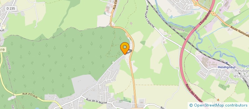 localisation de l'entreprise F & D LE GALION  CONDETTE