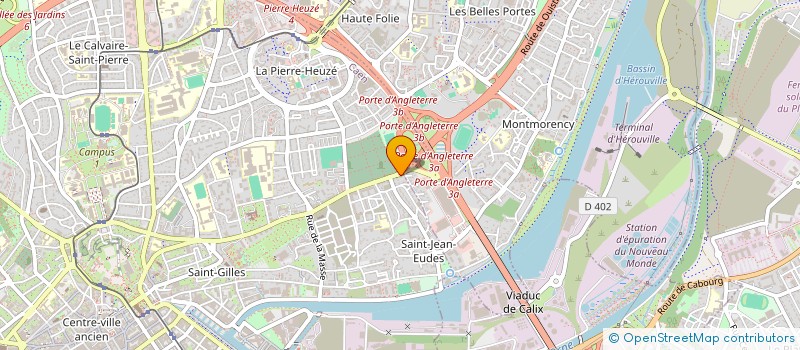 localisation de l'entreprise F.D.M. à CAEN