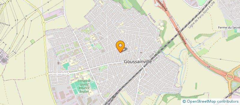 localisation de l'entreprise F. D.M. à GOUSSAINVILLE