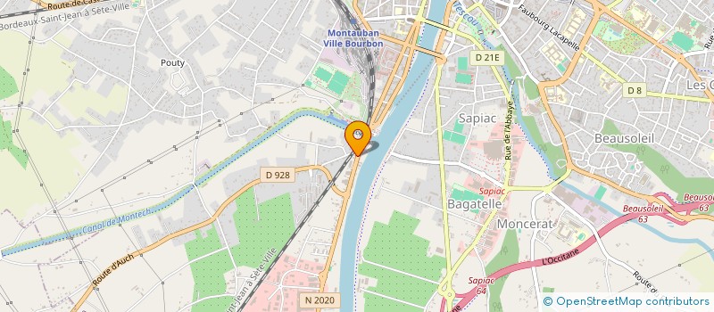 localisation de l'entreprise F.D.M. DIFFUSION  MONTAUBAN