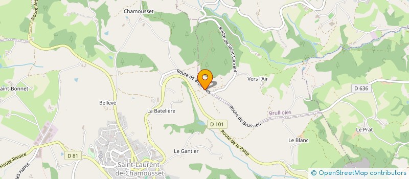 localisation de l'entreprise F.D.M.L  SAINT-LAURENT-DE-CHAMOUSSET