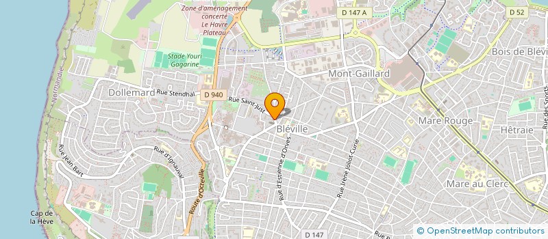 localisation de l'entreprise F. D. P. à LE HAVRE