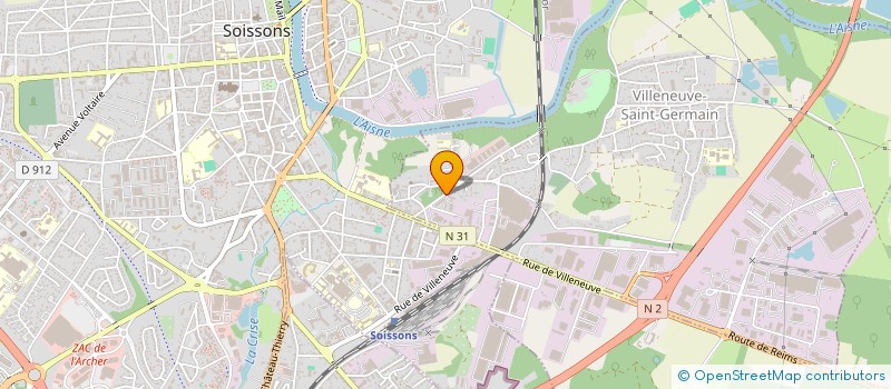 localisation de l'entreprise F D Q LOISIRS à SOISSONS