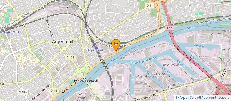 localisation de l'entreprise F. D. R.  ARGENTEUIL