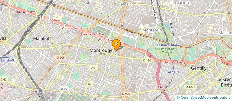 localisation de l'entreprise F D R DISTRIBUTION à MONTROUGE