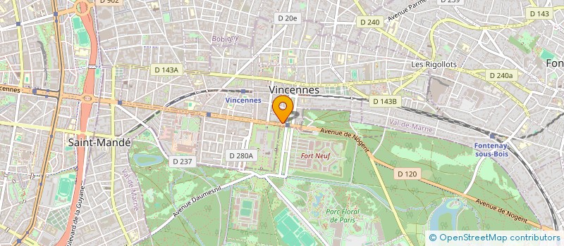 localisation de l'entreprise F D S D à VINCENNES