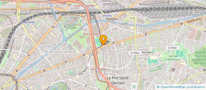localisation de l'entreprise F & D TRANSPORTS  PANTIN