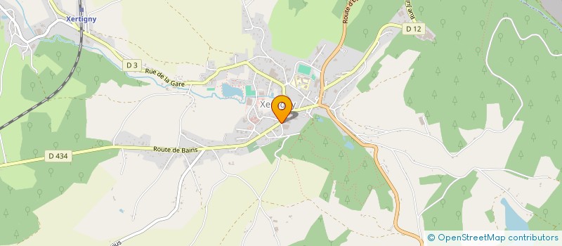 localisation de l'entreprise F.D. USINAGE  XERTIGNY